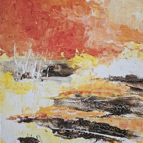 PEINTURE Acrylique-soleil-couchant-120x90-